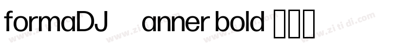 formaDJRBanner bold字体转换